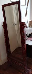 Antique FULL LENGTH Bevelled Mirror,DRA