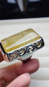 Cincin perak jarum emas king size