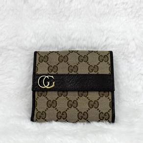 Gucci GG Marmont Signature brown beige wallet