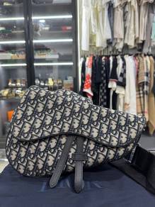 Authentic Dior Saddle Bag Oblique Logo