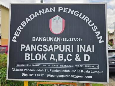 Flat For Sale in Pangsapuri Inai