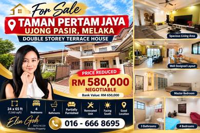 2-storey Terraced House For Sale in Ujong Pasir,MLK
