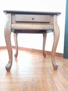 Theseira mahogany side table with drawer 1 unit