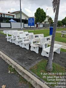 terazzo stone bench
