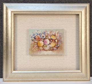 Framed Floral Oil Painting - Over Serenity