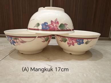 Pinggan Mangkuk Baru TAK PERNAH GUNA Untuk Dijual