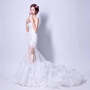 White wedding bridal prom dress gown RB0266