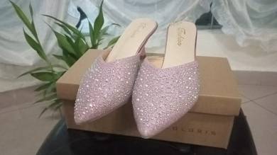 Bling Bling Slip On Heels Shoes
