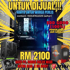 PC gaming semi-new (power-on baru 11 jam)🖥️🔥