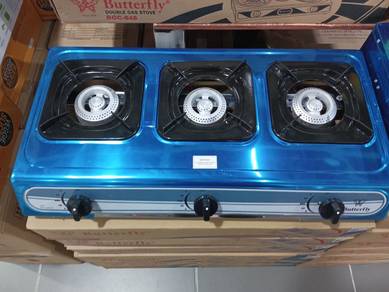 Butterfly Gas Stove 3 Burner 