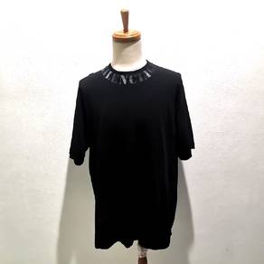 Balenciaga Distressed Logo Oversize T-shirt