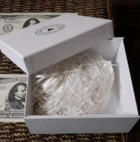 Empty luxury guerlain gift box