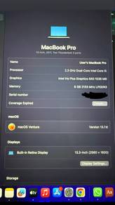 macbook pro 13 inch 2017