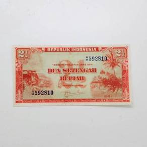 Indonesia 2 1/2 rupiah 1951 p-39 unc