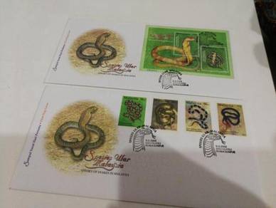 FDC Malaysia - Spesis Ular 2002