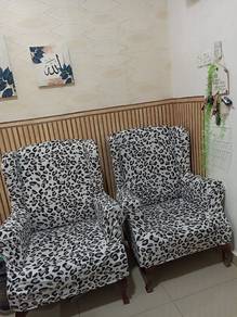 Sofa 2Pcs Solid 