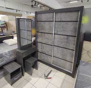 Set Bilik Almari Meja Solek Meja Sisi 
