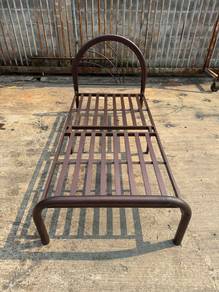 Steel Foldable Katil Single Bed Frame Lipat Besi