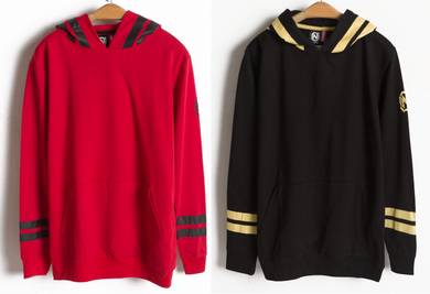 BLACK RED HOODIE POCKET SWEATER PULLOVER SHiRT MEN