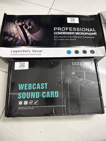 K1 Soundcard + Professional Condenser Mic (NEW)