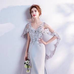Red silver prom wedding gown dress RBP0781