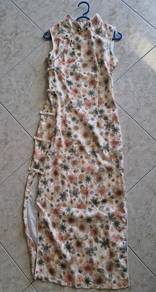 Floral Cheongsam Dress