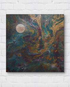 Dreamy galaxy abstract painting 