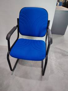 Blue Office Chair with Armrest