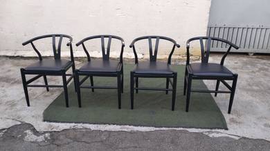 YE23F Kerusi Makan Besi Metal Dining Arm Chair x 4