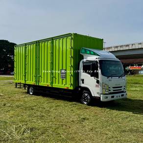 21ft Lori Kontena Box Isuzu baru NPR155