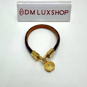 Preloved LV LV Monogram Tribute Charm Bracelet