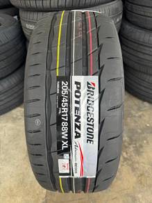 Tayar baru 205 45 17 bridgestone potenza re005 new