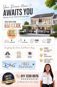 2-storey Terraced House For Sale in Bandar Sri Sendayan,NSN