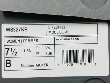 Kasut new balance 327 untuk dijual