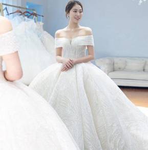 Glitter fishtail wedding bridal dress gown RB1710