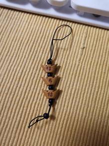 Chinese charm keychain 福寿 吊饰钥匙扣