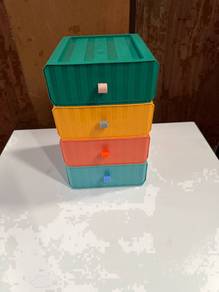 [BrandNew] Stackable Tabletop 4 Tier Plastic Laci