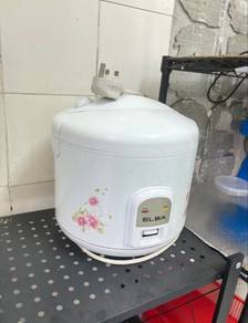 ELBA Rice Cooker White Floral Design