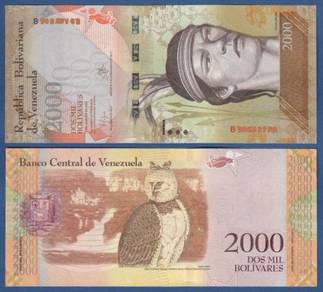 Venezuela 2000 and 5000 Bolivares 2016 - 2017