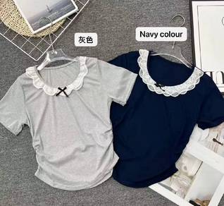 Sexy and alluring lace short-sleeved top - new style for women with ic