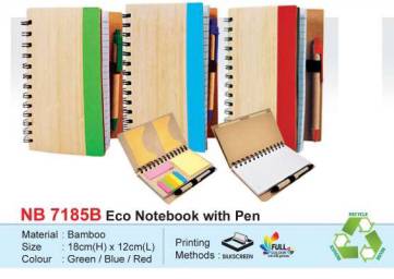 Notebook with pen NB 7185B ECO