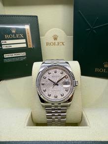 Rolex Datejust 116234J diamond Full Set