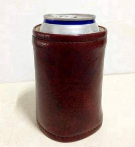 Brown Can Cooler Sleeve (Velcro)