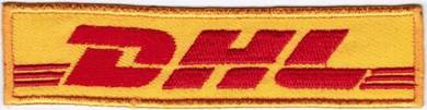 DHL Express Badge Embroidered Iron On Patch