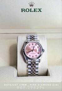 Rolex Datejust 31 💎 Pink Diamond 278274