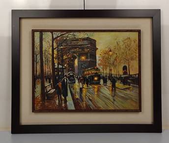Paris Street Scene — Oil Painting Reproduction