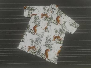 Kemeja corak harimau SIZE xxxl