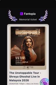 The Unstoppable Tour Shreya Goshal
