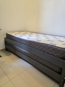 Stackable Bed Frame with Mattress 