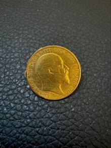 Edward VII 1902 coin ( EMAS LAMA TULEN )